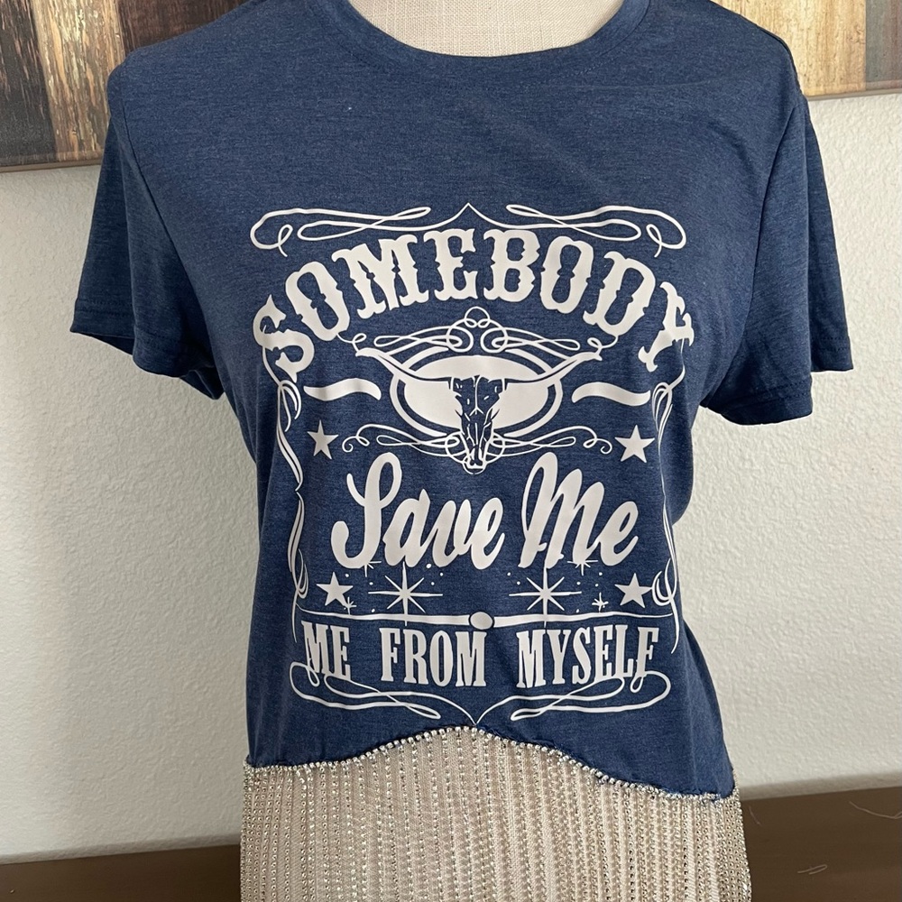 Navy Graphic Tee